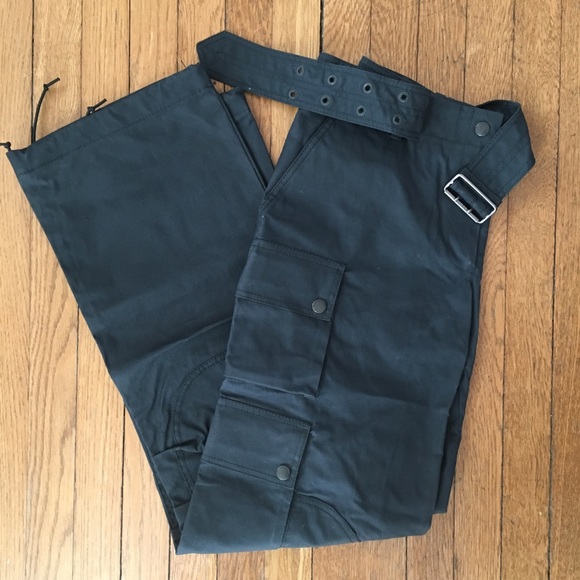 NWT BURBERRY Waxed Coated Cargo Pants - Picture 1 of 8